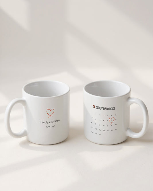 Custom Calendar Drawing Mug