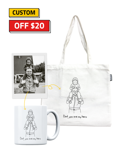 Custom Tote bag&Mug set