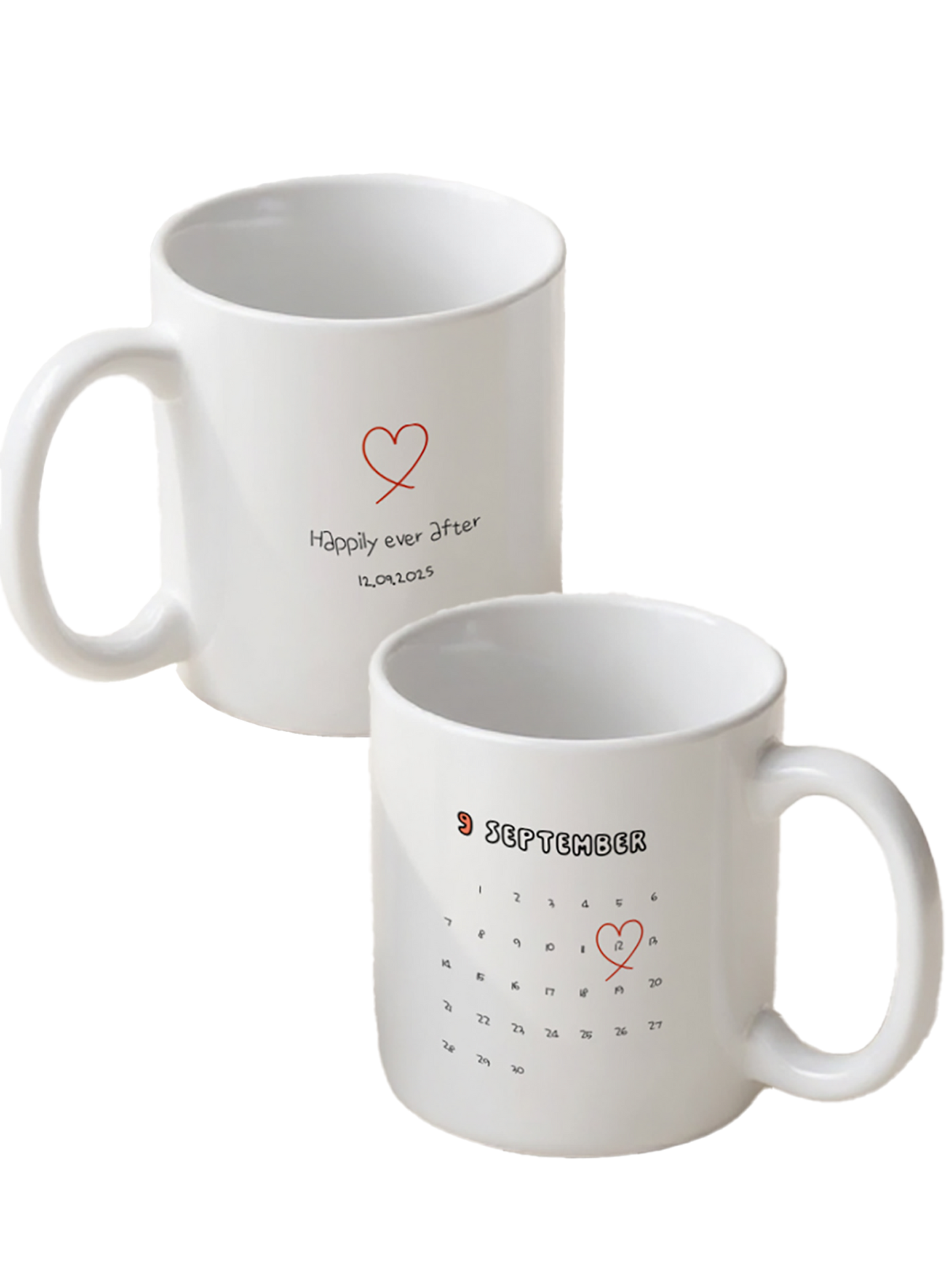 Custom Calendar Drawing Mug