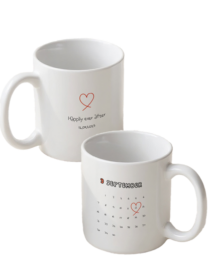 Custom Calendar Drawing Mug