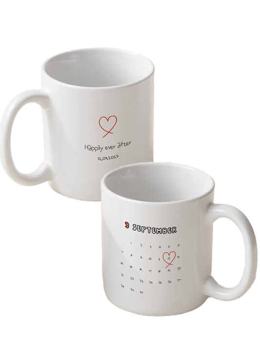 Custom Calendar Drawing Mug