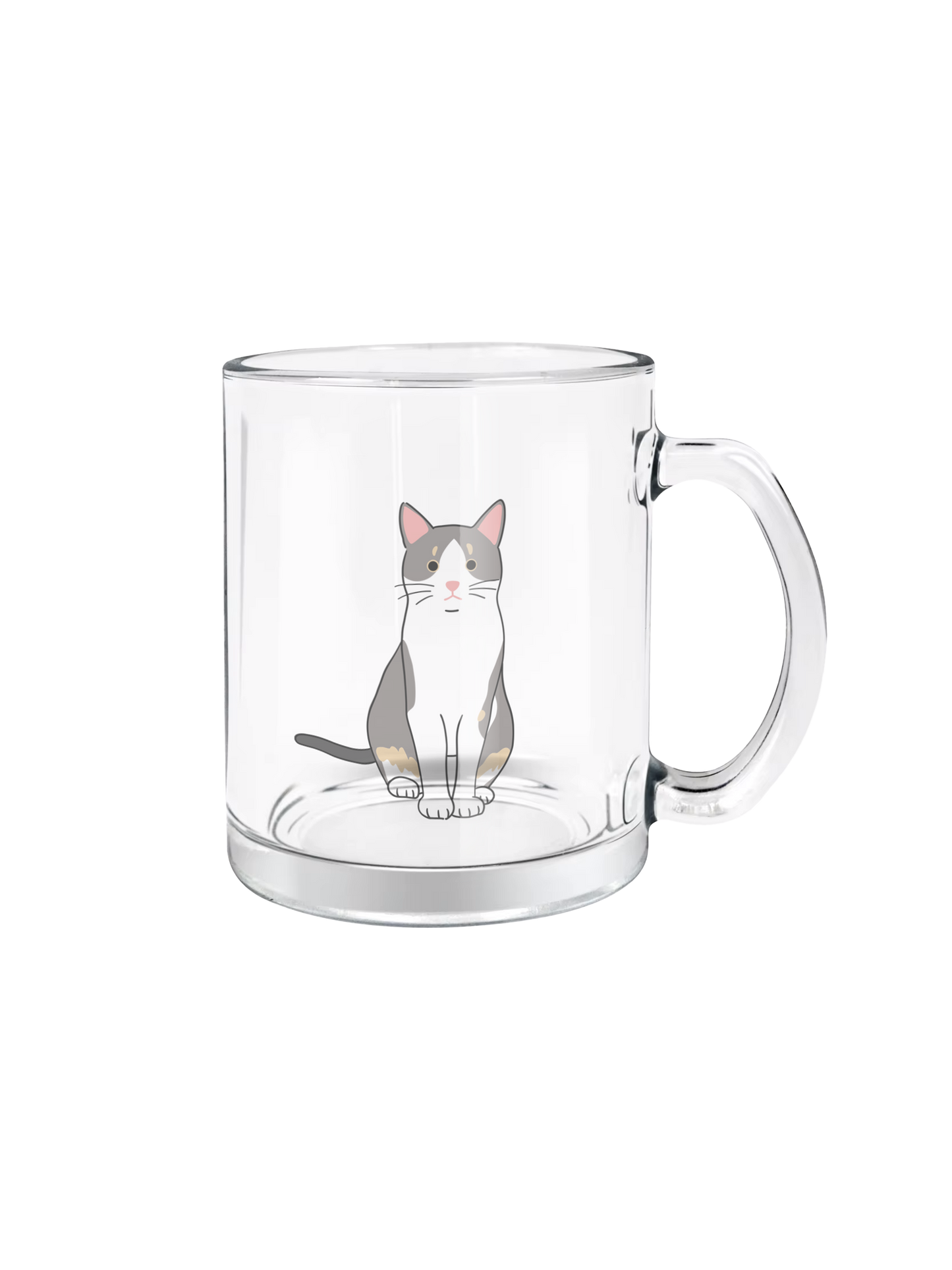 Custom Line Drawing Clear Mug
