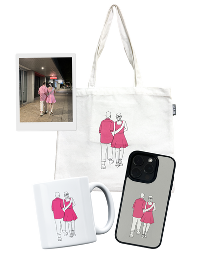 Custom Tote bag&Phone case&Mug set